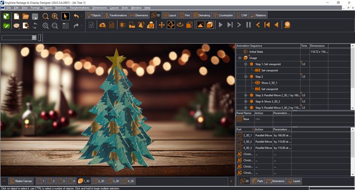 Christmas Tree With a Star from Carton