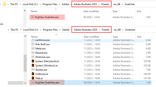 Adobe Illustrator 28.0 integration fix for EngView version 7.3