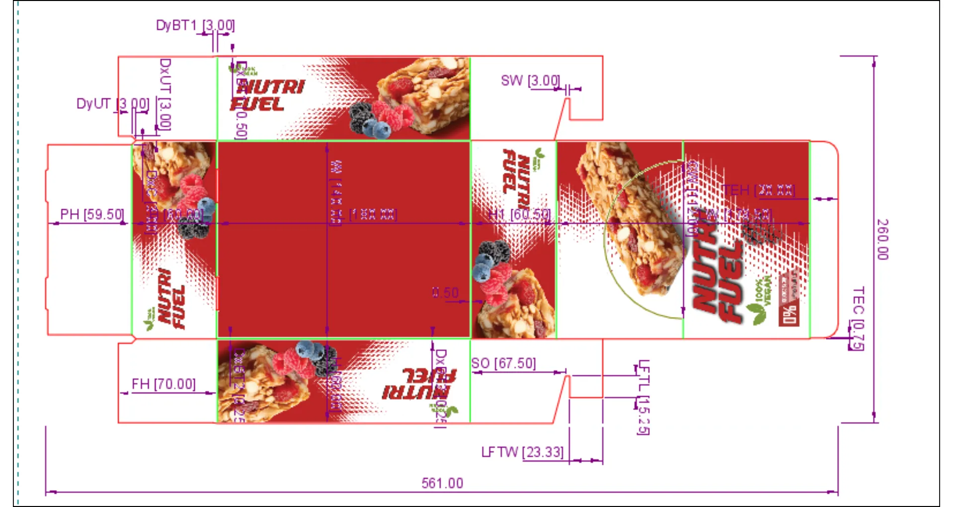 Cardboard box dimensions and custom box dieline