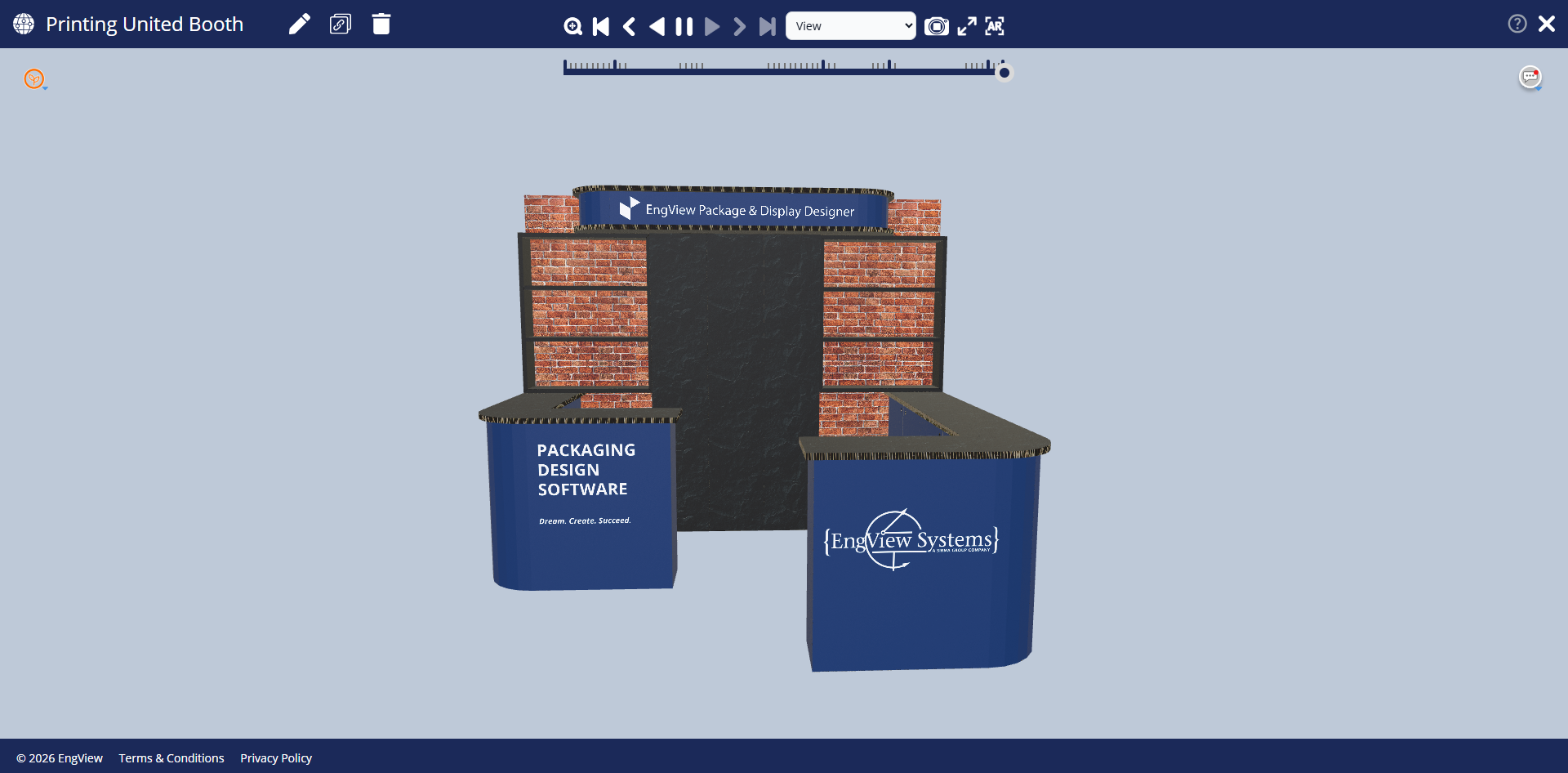 Engview Printing united booth concept in engview shared space 