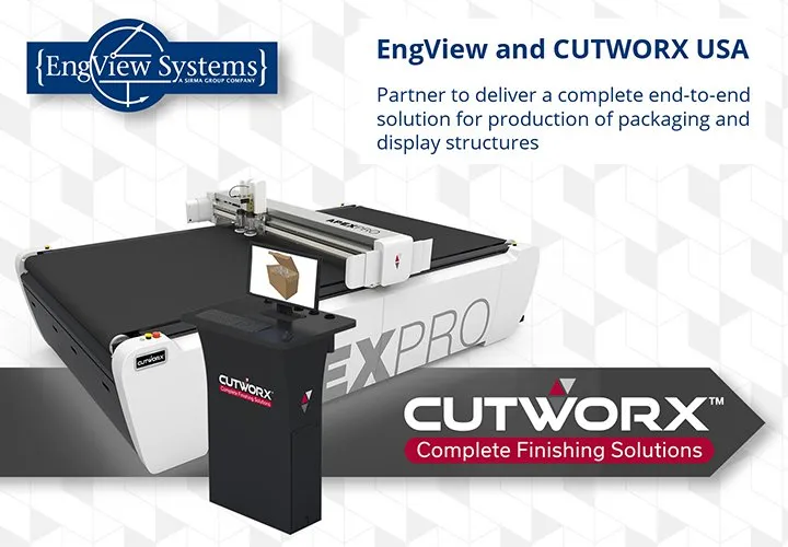 EngView and CUTWORX USA partner to deliver an end-to-end solution for packaging and display producers