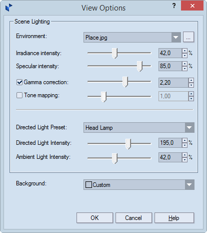 View Options