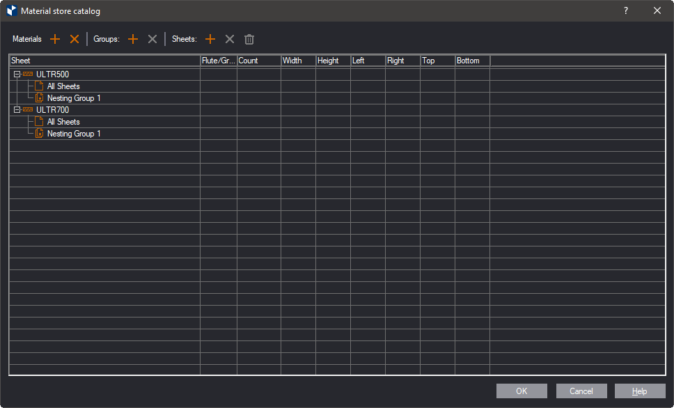 Groups Sheets