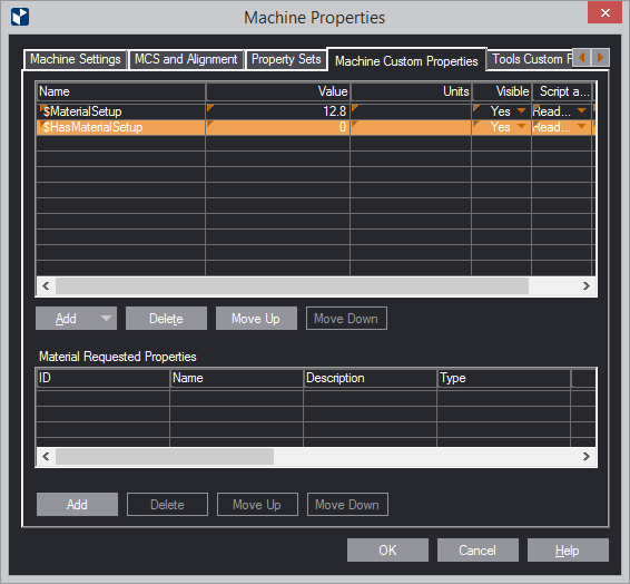 Custom Properties: Machine
