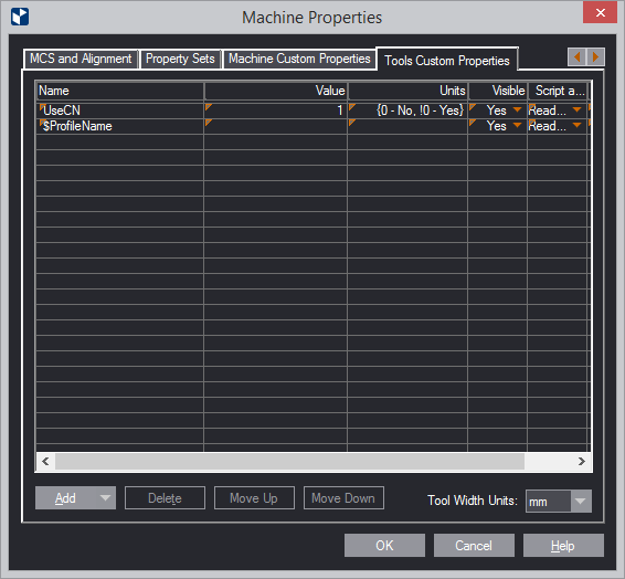 Custom Properties: Tool