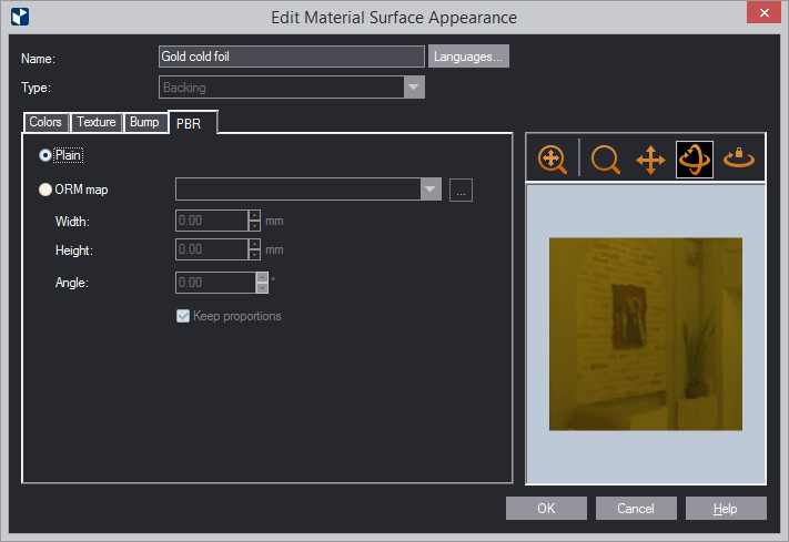 Physically Based Rendering options