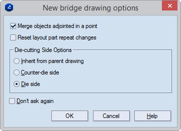 Create a Bridge Drawing dialog box