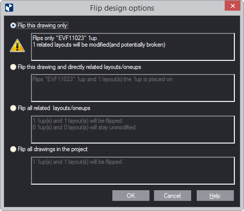 Flipped Designs Dialog