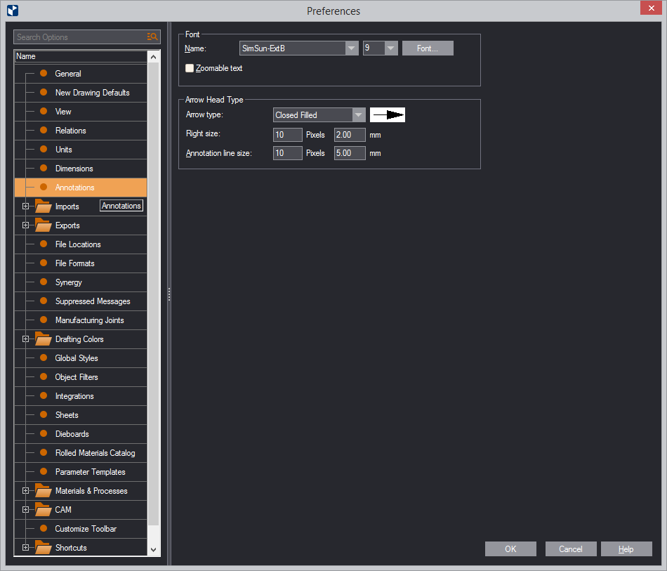 Annotations Pane