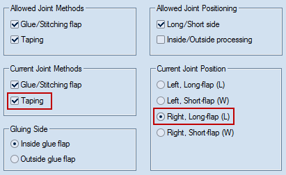 Taping Right Long Flap