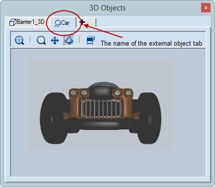 External Object Tab 