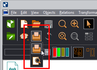 Dragging Icon Downward