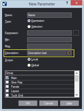 Multilanguage Parameter Description