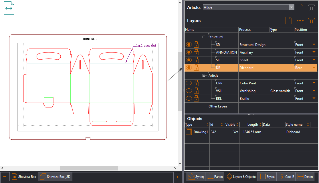 Dieboard Layer