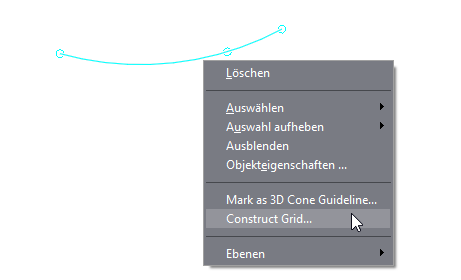 Raster an einem Bogen erstellen