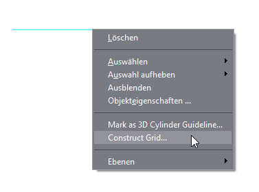 Raster an einer Linie erstellen