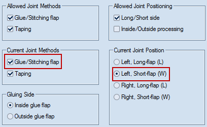 Left Short Flap