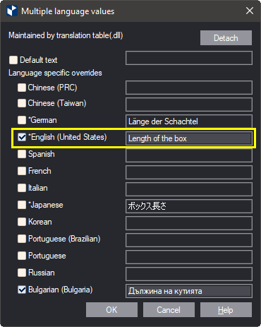Overwriting Automatic Translation
